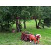 Gartenfigur Pferdekutsche